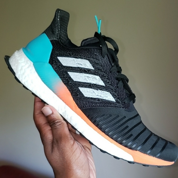 adidas solar boost running shoes men's black